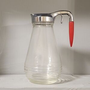 Vintage Glass Syrup Dispenser